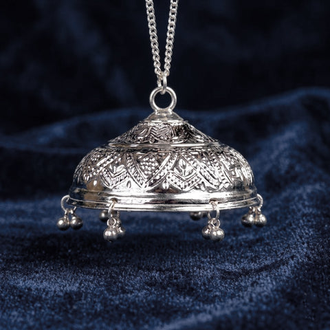 925 pure silver chhatra umbrella nakashi engraved for pooja. India’s Largest Puja Accessories Brand- www.satvikstore.in