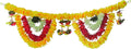 Artificial Flower Bandarwal for Door Decoration – Floral Toran Design-10 featuring bright artificial flowers and traditional embellishments, ideal for festive entrances and pooja decor. India’s Largest Pooja Accessories Brand – www.satvikstore.in