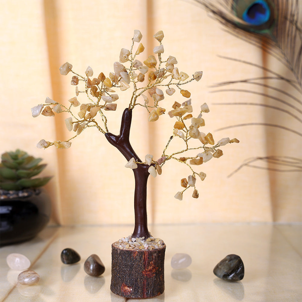 Citrine Crystal Healing Tree for Wealth, Success, Prosperity, Manifestation and Positive Energy Home Decor. India’s Largest Pooja Accessories Brand – www.satvikstore.in