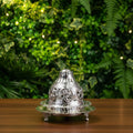 Dhoop Dani Loban Silver Plated Pooja Incense Burner for Home and Spiritual Use India’s Largest Puja Accessories Brand- www.satvikstore.in