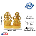 Lakshmi Ganesha Metal Statue Puja Store Online Pooja Items Online Puja Samagri Pooja Store near me www.satvikstore.in