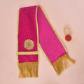 Divine Pink Patka/Duppata/Angvastra – Available in 15, 22, and 33 inches, soft pink devotional cloth ideal for puja, temple rituals, and spiritual ceremonies.India’s Largest Pooja Accessories Brand – www.satvikstore.in